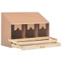 Chicken nesting box with 4 pine wood compartments 93x40x65 cm by vidaXL, Egg incubators - Ref: Foro24-170655, Price: 72,75 €,...