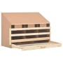 Chicken nesting box with 4 pine wood compartments 93x40x65 cm by vidaXL, Egg incubators - Ref: Foro24-170655, Price: 72,75 €,...