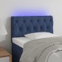 Cabecero con LED de tela azul 80x7x78/88 cm de , Cabeceros y pies de cama - Ref: Foro24-3121928, Precio: 56,20 €, Descuento: %