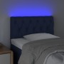 Cabecero con LED de tela azul 80x7x78/88 cm de , Cabeceros y pies de cama - Ref: Foro24-3121928, Precio: 56,20 €, Descuento: %