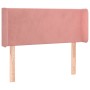 Pink velvet headboard with LED 103x16x78/88 cm by , Headboards and footboards - Ref: Foro24-3122997, Price: 54,90 €, Discount: %