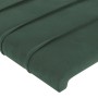 Dark green velvet LED headboard 147x16x118/128 cm by , Headboards and footboards - Ref: Foro24-3124239, Price: 133,22 €, Disc...