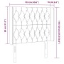 Kopfteil mit LED aus dunkelbraunem Stoff 103x16x118/128 cm von , Kopf- und Fußteile - Ref: Foro24-3124377, Preis: 102,90 €, R...