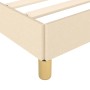 Bed frame with cream fabric headboard 90x200 cm by , Beds and slatted bases - Ref: Foro24-3125111, Price: 140,69 €, Discount: %