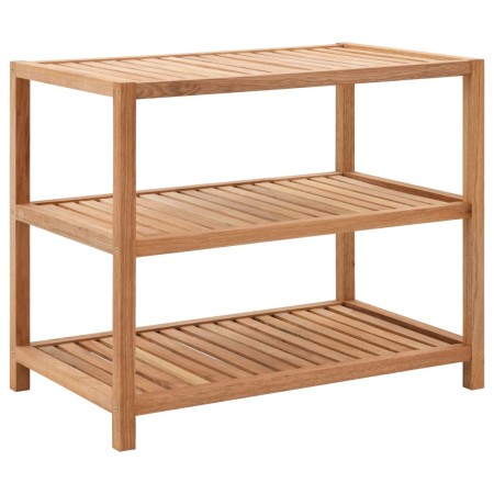 Estantería para baño madera maciza de nogal 65x40x55 cm de vidaXL, Toalleros - Ref: Foro24-247606, Precio: 86,14 €, Descuento: %