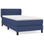 Box spring bed with blue fabric mattress 80x200 cm by , Beds and slatted bases - Ref: Foro24-3126443, Price: 293,96 €, Discou...