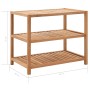 Estantería para baño madera maciza de nogal 65x40x55 cm de vidaXL, Toalleros - Ref: Foro24-247606, Precio: 86,14 €, Descuento: %