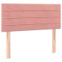 Box spring bed with pink velvet mattress 90x190 cm by , Beds and slatted bases - Ref: Foro24-3127528, Price: 313,61 €, Discou...