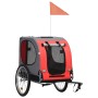 Remolque de bicicleta para mascotas rojo y negro de vidaXL, Cochecitos para mascotas - Ref: Foro24-91765, Precio: 161,21 €, D...