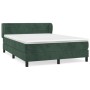 Box spring bed with dark green velvet mattress 140x200 cm by , Beds and slatted bases - Ref: Foro24-3127556, Price: 454,00 €,...