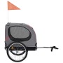 Remolque de bicicleta para mascotas rojo y negro de vidaXL, Cochecitos para mascotas - Ref: Foro24-91765, Precio: 161,21 €, D...