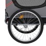 Remolque de bicicleta para mascotas rojo y negro de vidaXL, Cochecitos para mascotas - Ref: Foro24-91765, Precio: 161,21 €, D...