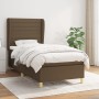 Box spring bed with dark brown fabric mattress 80x200 cm by , Beds and slatted bases - Ref: Foro24-3128560, Price: 331,94 €, ...