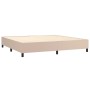 Boxspringbett mit Cappuccino-Kunstledermatratze 200x200cm von , Betten und Lattenroste - Ref: Foro24-3128936, Preis: 751,63 €...