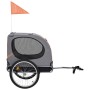 Orange und grauer Fahrradanhänger für Haustiere von vidaXL, Kinderwagen für Haustiere - Ref: Foro24-91767, Preis: 145,36 €, R...