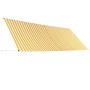 Toldo retráctil 400x150 cm amarillo y blanco de vidaXL, Toldos - Ref: Foro24-143757, Precio: 78,93 €, Descuento: %