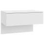 Mesitas de noche de pared 2 unidades blanco brillante de vidaXL, Mesitas de noche - Ref: Foro24-810948, Precio: 78,40 €, Desc...