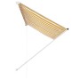 Retractable awning 250x150 cm yellow and white by vidaXL, Awnings - Ref: Foro24-143754, Price: 54,67 €, Discount: %