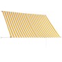 Toldo retráctil 250x150 cm amarillo y blanco de vidaXL, Toldos - Ref: Foro24-143754, Precio: 54,67 €, Descuento: %