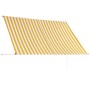 Retractable awning 250x150 cm yellow and white by vidaXL, Awnings - Ref: Foro24-143754, Price: 54,67 €, Discount: %