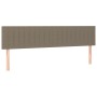 Cama box spring con colchón LED tela gris taupe 200x200 cm de , Camas y somieres - Ref: Foro24-3133905, Precio: 614,51 €, Des...