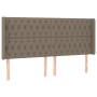 Cama box spring colchón y luces LED tela gris taupe 200x200 cm de , Camas y somieres - Ref: Foro24-3139145, Precio: 794,96 €,...