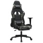 Silla gaming con reposapiés cuero sintético negro camuflaje de , Sillones para videojuegos - Ref: Foro24-3143710, Precio: 118...