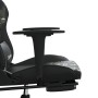 Silla gaming con reposapiés cuero sintético negro camuflaje de , Sillones para videojuegos - Ref: Foro24-3143710, Precio: 118...