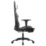 Gaming chair with footrest black white synthetic leather by , Gaming chairs - Ref: Foro24-3143704, Price: 149,99 €, Discount: %