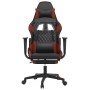 Gaming chair with footrest synthetic leather black red red by , Gaming chairs - Ref: Foro24-3143771, Price: 136,99 €, Discoun...