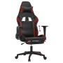 Gaming chair with footrest synthetic leather black red red by , Gaming chairs - Ref: Foro24-3143771, Price: 136,99 €, Discoun...