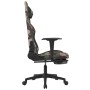 Gaming-Stuhl mit Fußstütze aus schwarzem und tarnfarbenem Stoff von , Gaming-Stühle - Ref: Foro24-3143752, Preis: 149,99 €, R...