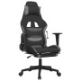 Silla gaming con reposapiés tela gris claro y negro de , Sillones para videojuegos - Ref: Foro24-3143744, Precio: 144,82 €, D...