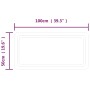 Badezimmerspiegel mit LED 50x100 cm von , Spiegel - Ref: Foro24-3154101, Preis: 77,99 €, Rabatt: %