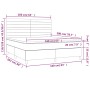 Box spring bed with pink velvet mattress 160x200 cm by , Beds and slatted bases - Ref: Foro24-3143096, Price: 537,41 €, Disco...