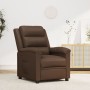 Brown Faux Leather Recliner by , Armchairs - Ref: Foro24-342365, Price: 234,47 €, Discount: %