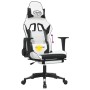 Gaming-Stuhl mit Massage und Fußstütze Kunstleder schwarz weiß von , Gaming-Stühle - Ref: Foro24-345467, Preis: 149,35 €, Rab...