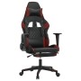 Gaming chair massage footrest synthetic leather black red red by , Gaming chairs - Ref: Foro24-345529, Price: 136,99 €, Disco...