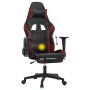 Gaming chair massage footrest synthetic leather black red red by , Gaming chairs - Ref: Foro24-345529, Price: 136,99 €, Disco...