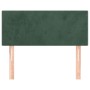 Dark green velvet headboard 90x5x78/88 cm by , Headboards and footboards - Ref: Foro24-345761, Price: 44,24 €, Discount: %