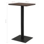 Dark ash bistro table 60x60x107 cm by , Kitchen and dining tables - Ref: Foro24-321925, Price: 116,99 €, Discount: %