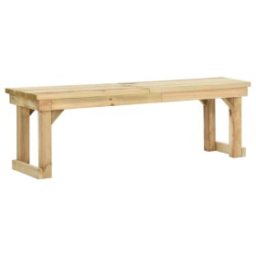 Impregnated pine wood garden bench 140 cm by , garden benches - Ref: Foro24-44899, Price: 92,83 €, Discount: %