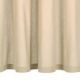 Curtains with metal rings 2 pcs beige cotton 140x245 cm by , Curtains and curtains - Ref: Foro24-134322, Price: 34,30 €, Disc...