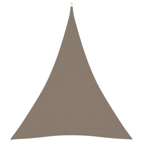 Toldo de vela triangular tela Oxford gris taupe 5x7x7 m de , Sombrillas - Ref: Foro24-135457, Precio: 59,99 €, Descuento: %