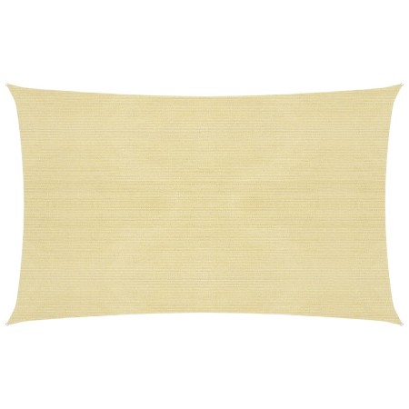 Beige HDPE sail awning 160 g/m² 2.5x4.5 m by , Umbrellas - Ref: Foro24-311125, Price: 30,99 €, Discount: %