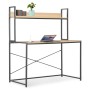 Black and oak computer desk 120x60x138 cm by , Desks - Ref: Foro24-20256, Price: 102,62 €, Discount: %