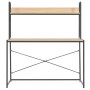 Black and oak computer desk 120x60x138 cm by , Desks - Ref: Foro24-20256, Price: 102,62 €, Discount: %