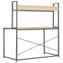 Black and oak computer desk 120x60x138 cm by , Desks - Ref: Foro24-20256, Price: 102,62 €, Discount: %