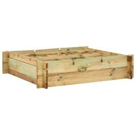 Blumenbeet aus imprägniertem Holz, 90 x 90 x 20 cm von , Töpfe und Pflanzgefäße - Ref: Foro24-41914, Preis: 33,01 €, Rabatt: %