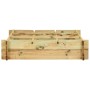 Impregnated wood flower bed 90x90x20 cm by , Pots and planters - Ref: Foro24-41914, Price: 33,99 €, Discount: %